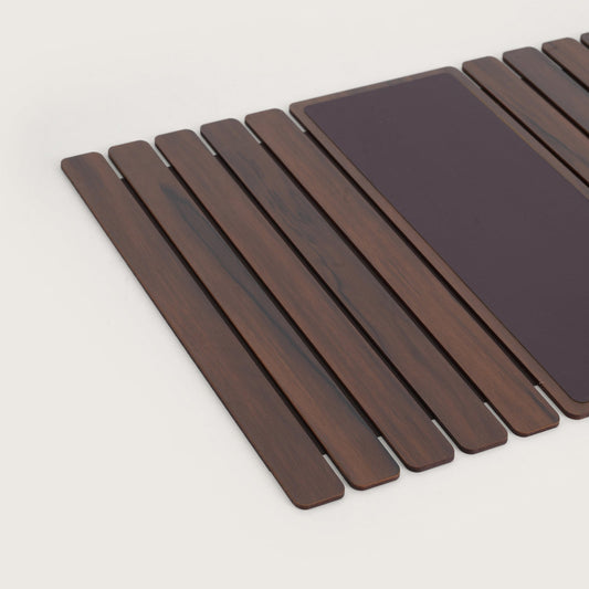 Baskora Elegant Flexible Sofa Armrest Tray Brown