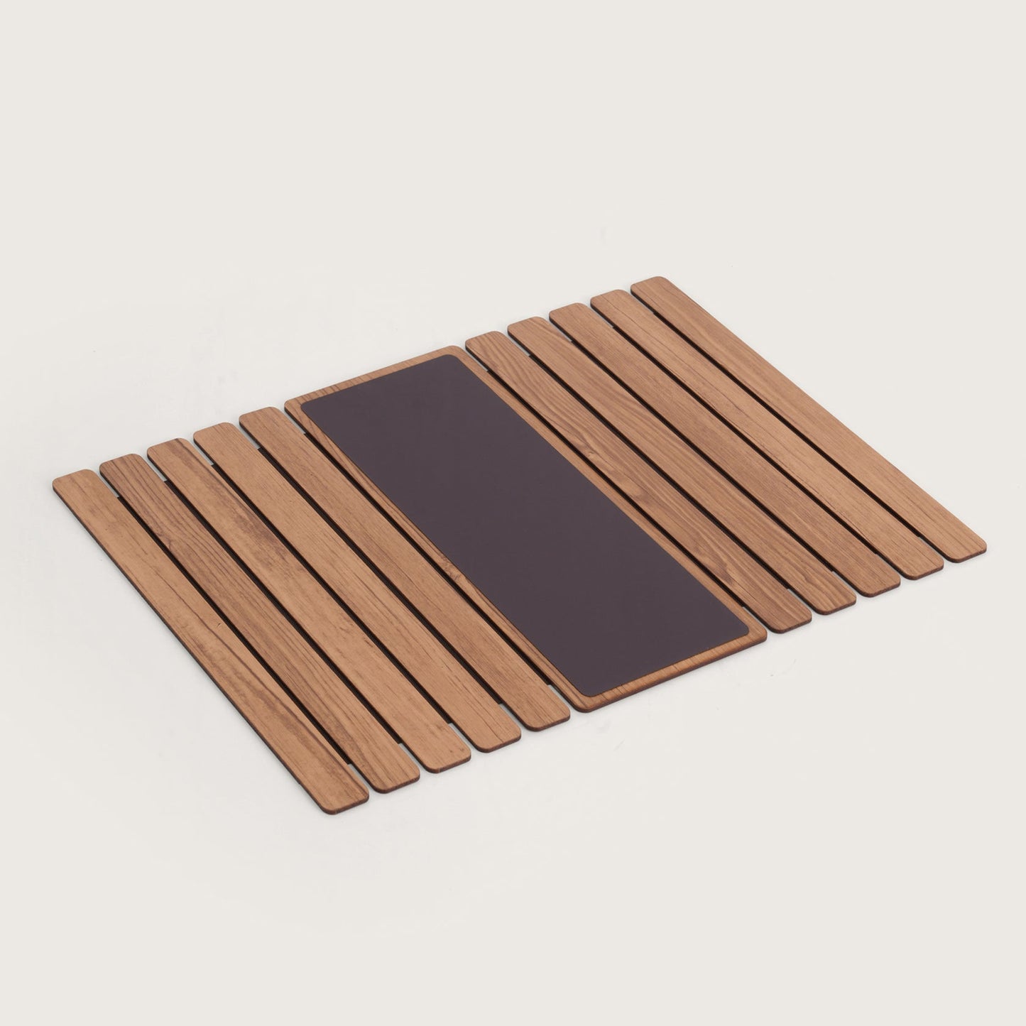 Baskora Elegant Oak-Tone Flexible Sofa Armrest Tray