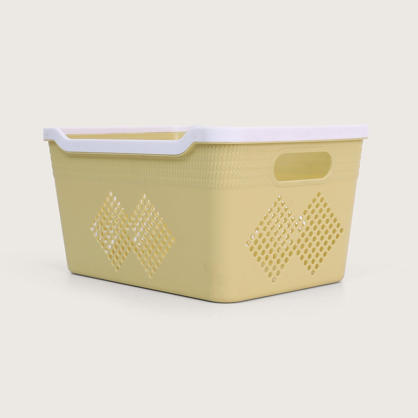 Baskora Plastic Storage Basket Set of 4 - Yellow