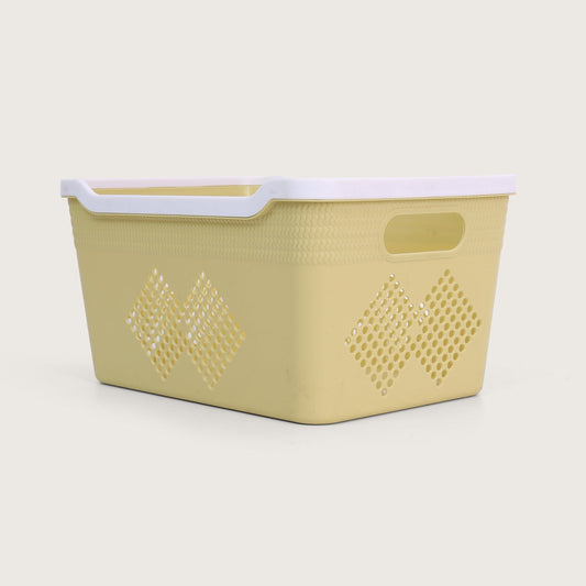 Baskora Plastic Storage Basket Set of 4 - Yellow