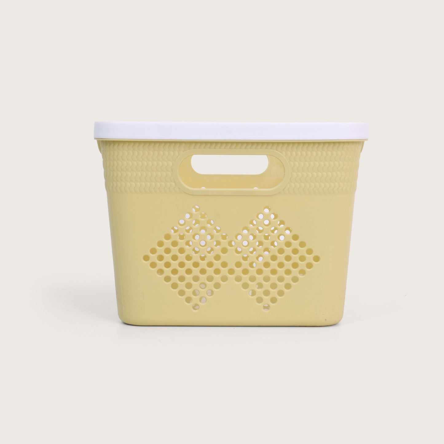 Baskora Plastic Storage Basket Set of 4 - Yellow