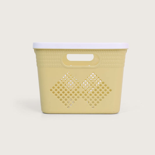 Baskora Plastic Storage Basket Set of 4 - Yellow