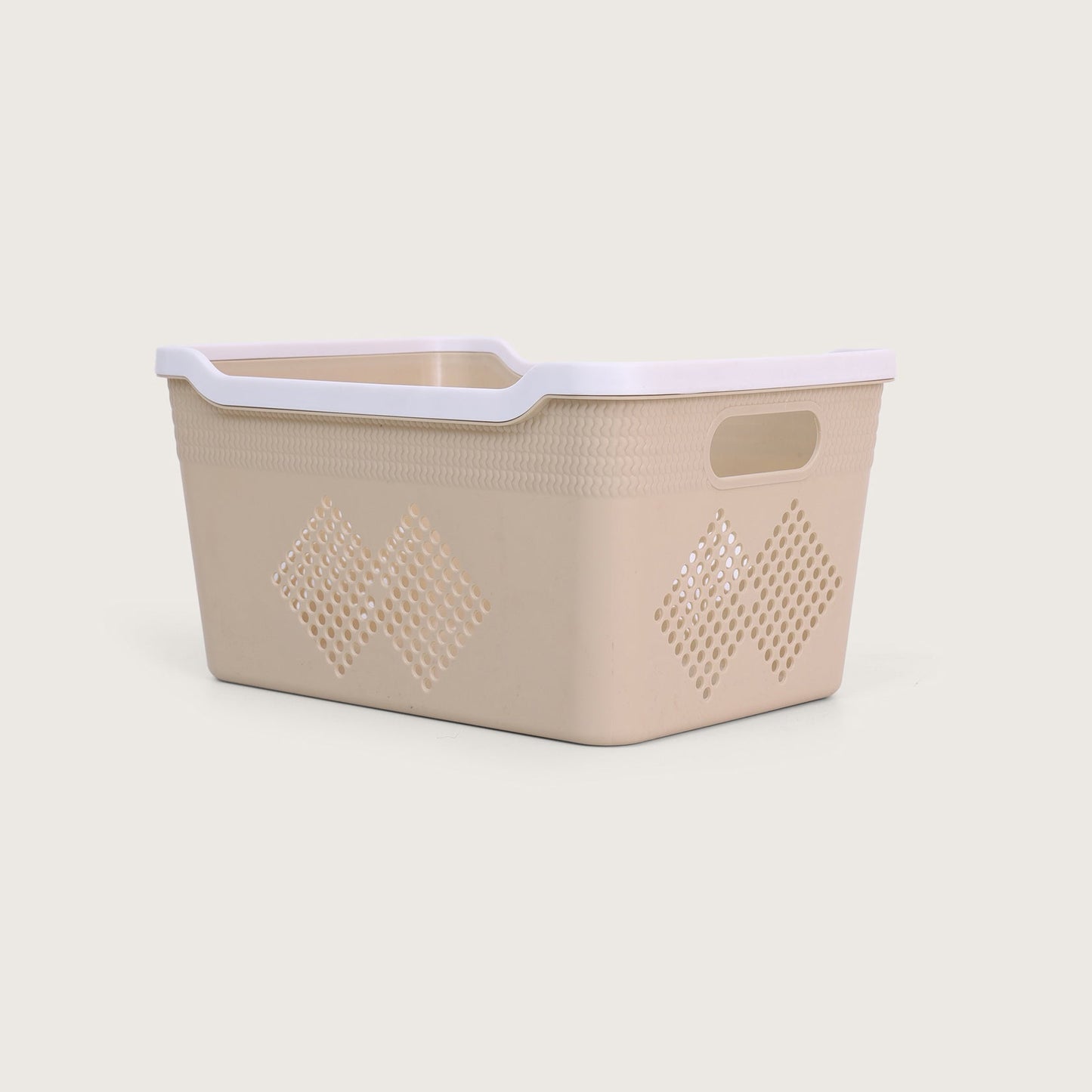 Baskora Plastic Storage Basket Set of 4 - Beige