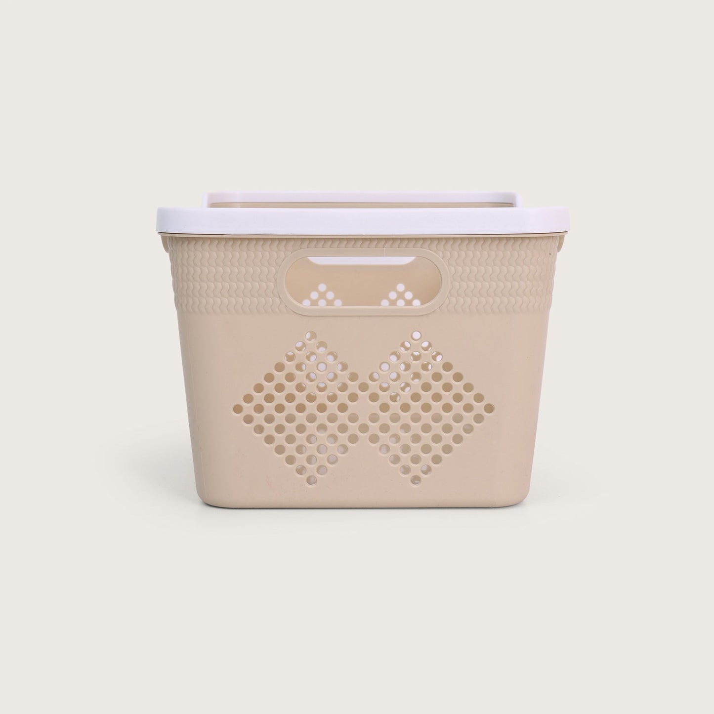 Baskora Plastic Storage Basket Set of 4 - Beige