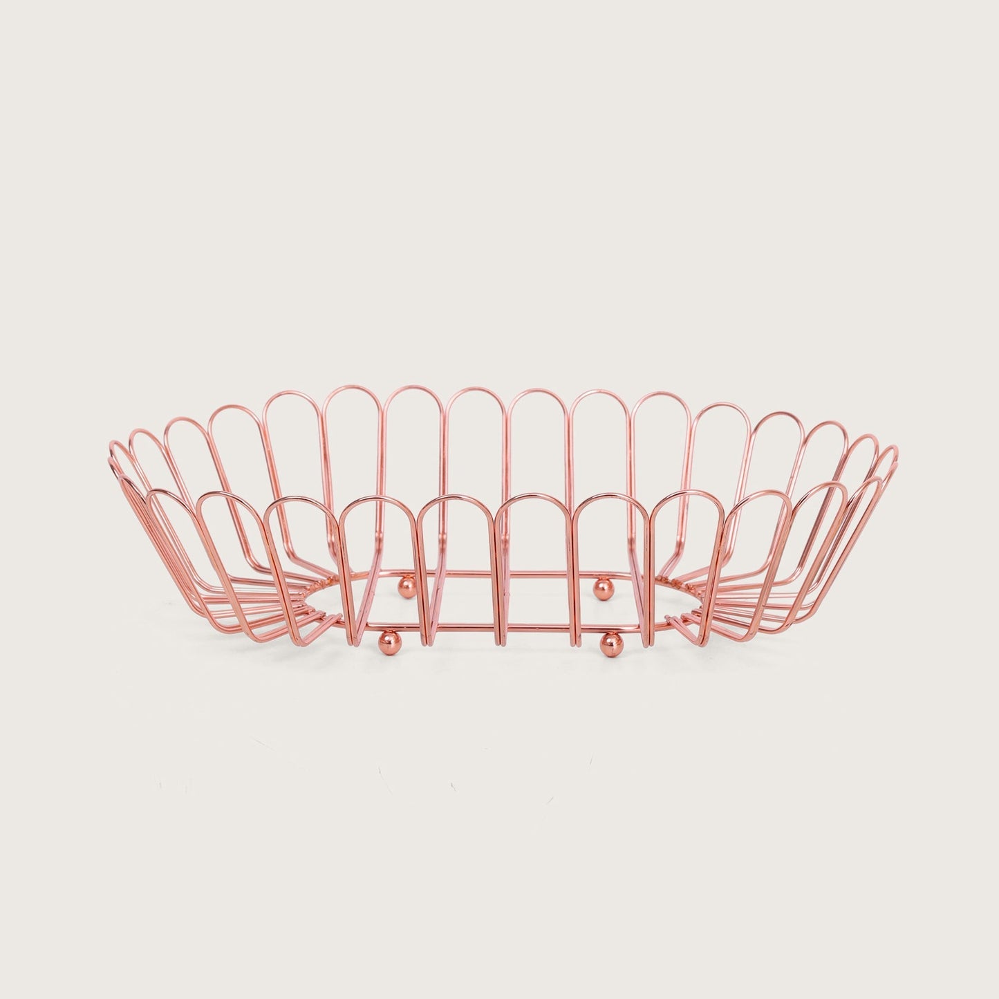 Baskora Wire Metal Basket - Copper