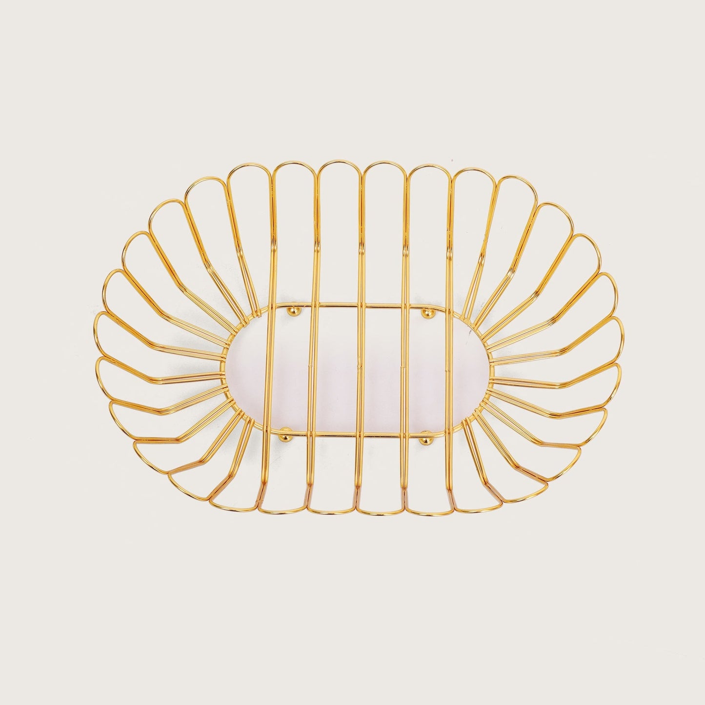 Baskora Wire Metal Basket - Gold