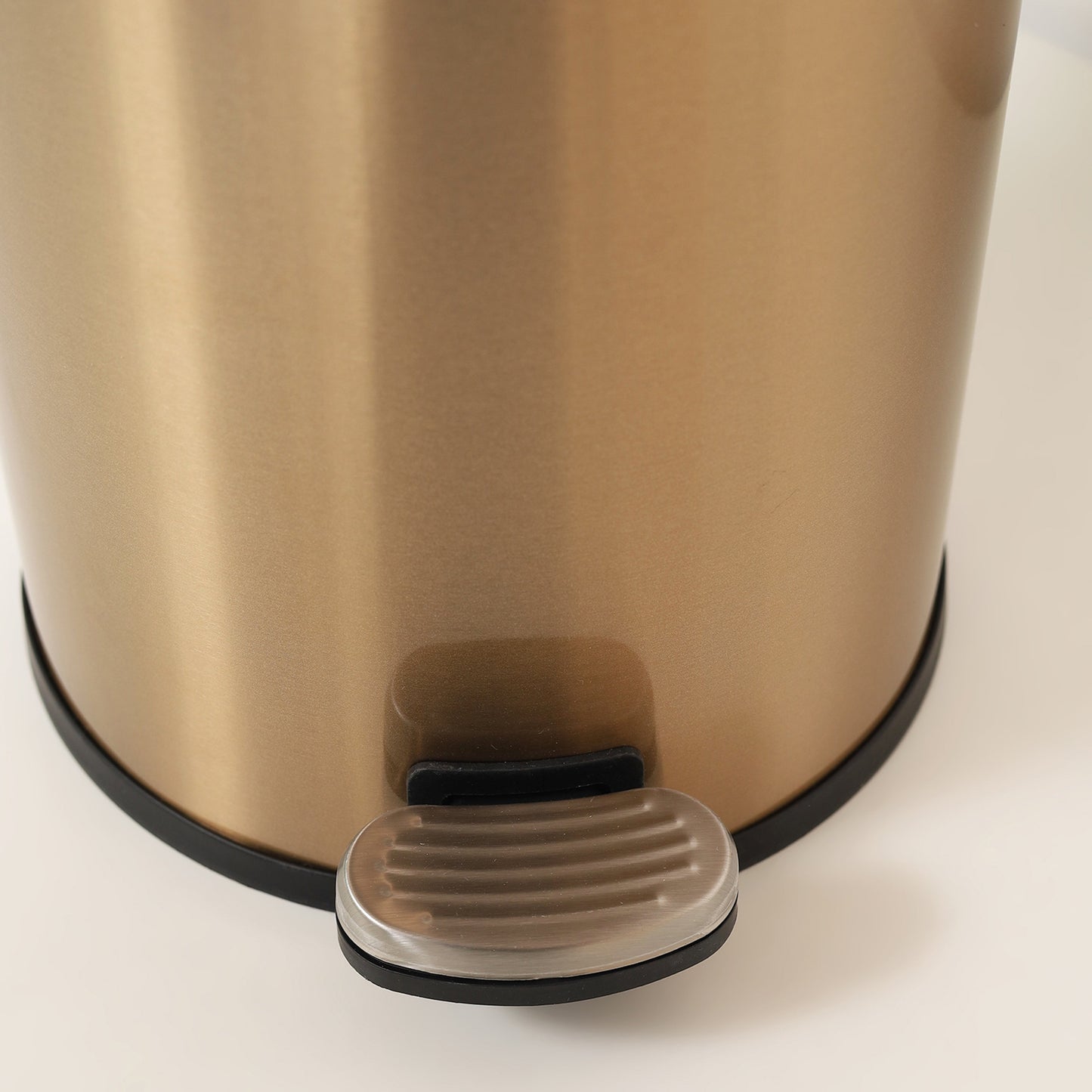 Baskora Pedal Ss Trash Can | Soft Close Dustbin | Gold