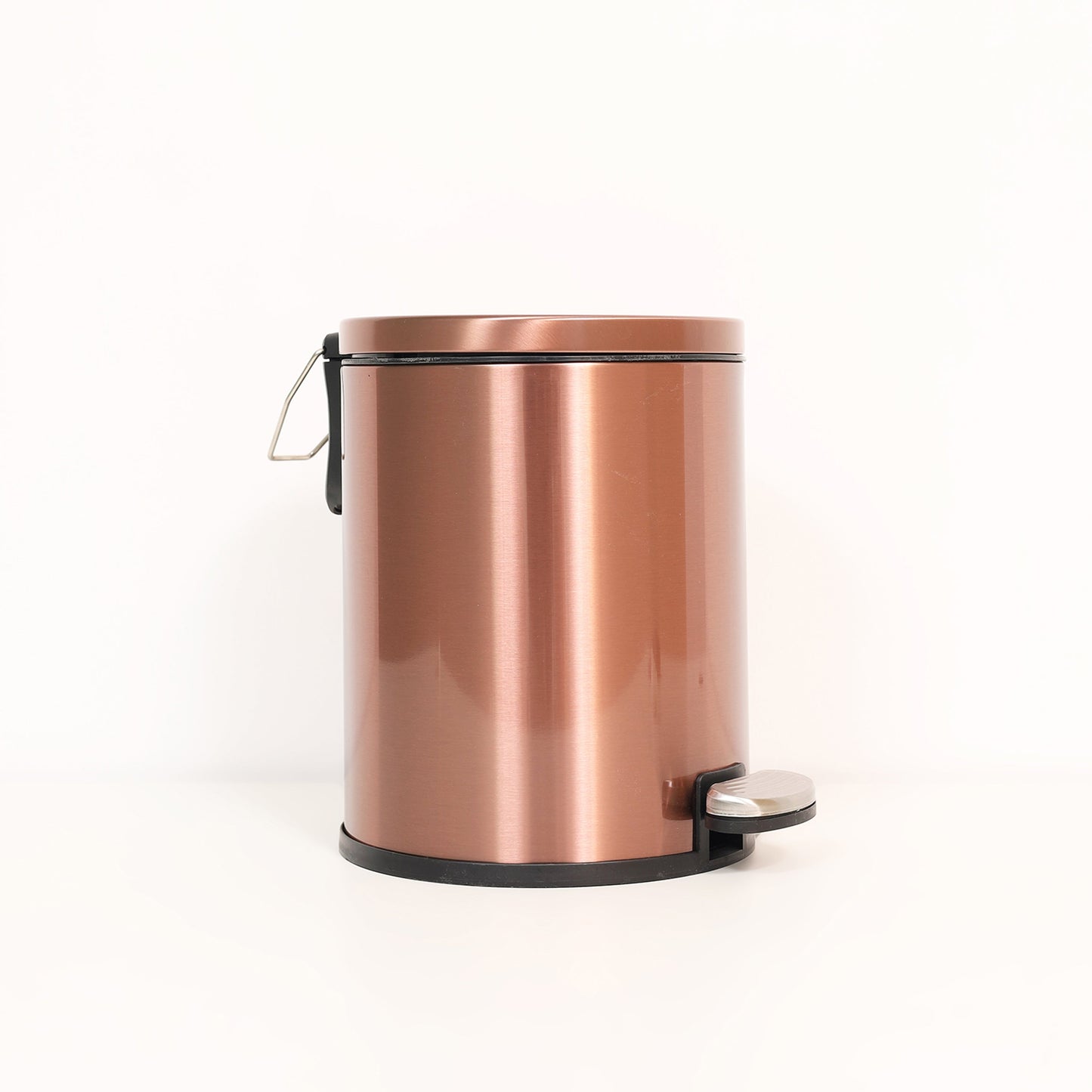 Baskora Pedal Ss Trash Can | Soft Close Dustbin | Rose Gold