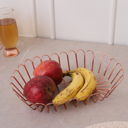 Baskora Wire Metal Basket - Copper